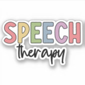 Speech Therapy SLP Speech Pathologist Gifts Sticker (Voorkant)