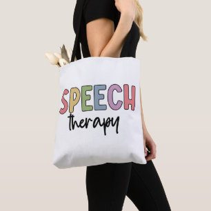Speech Therapy SLP Speech Pathologist Gifts Tote Bag