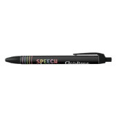 Speech Therapy SLP Speech Therapy Student Gifts Zwarte Inkt Pen (Bovenkant)