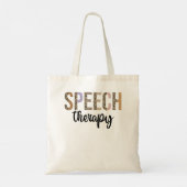Speech Therapy Speech Language Pathologist Gifts T Tote Bag (Achterkant)