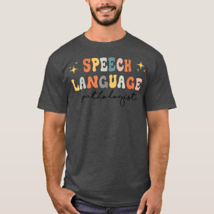 Speech Therapy Speech Language Patholoog Retro S T-shirt