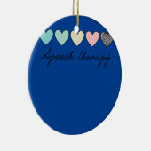 Speech Therapy Speech Language Patholoog SLP Keramisch Ornament (Rechts)