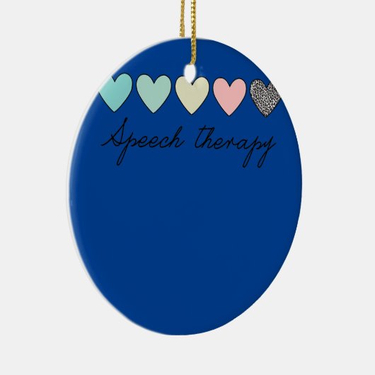 Speech Therapy Speech Language Patholoog SLP Keramisch Ornament (Rechts)