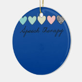 Speech Therapy Speech Language Patholoog SLP Keramisch Ornament (Links)
