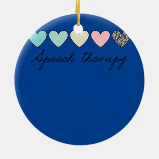 Speech Therapy Speech Language Patholoog SLP Keramisch Ornament (Achterkant)