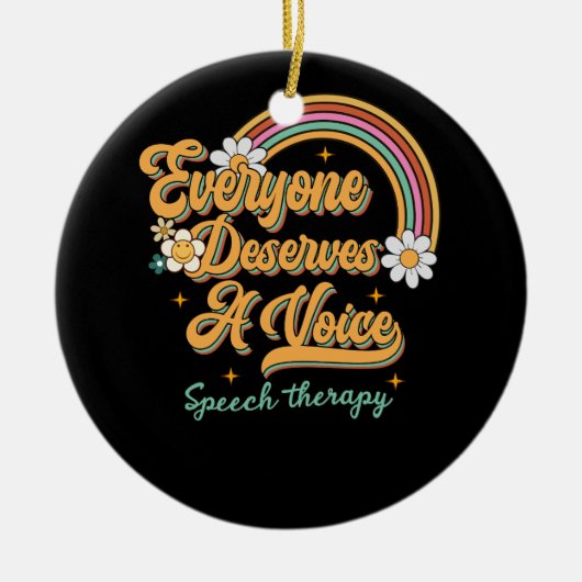 Speech Therapy Speech Language Patholoog SLP Tea Keramisch Ornament (Voorkant)