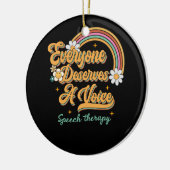 Speech Therapy Speech Language Patholoog SLP Tea Keramisch Ornament (Links)