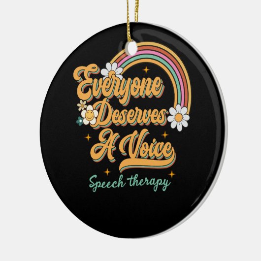 Speech Therapy Speech Language Patholoog SLP Tea Keramisch Ornament (Links)