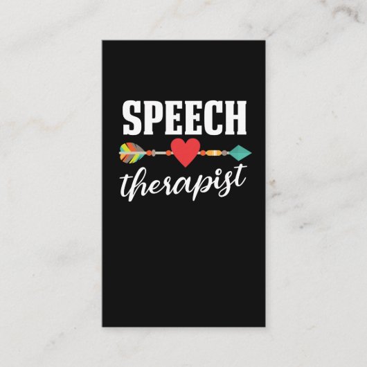 Speech Therapy Speech Language Patholoog SLP Visitekaartje (Voorkant)