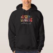 Speech Therapy Speech Language Patholoog Therapi Hoodie (Voorkant)