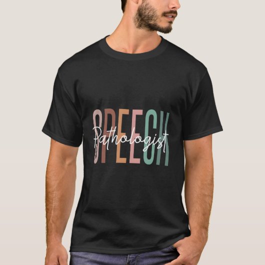 Speech Therapy Speech Language Patholoog Therapi T-shirt (Voorkant)