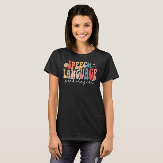 Speech Therapy Speech Language Patholoog Therapi T-shirt (Voorkant volledig)