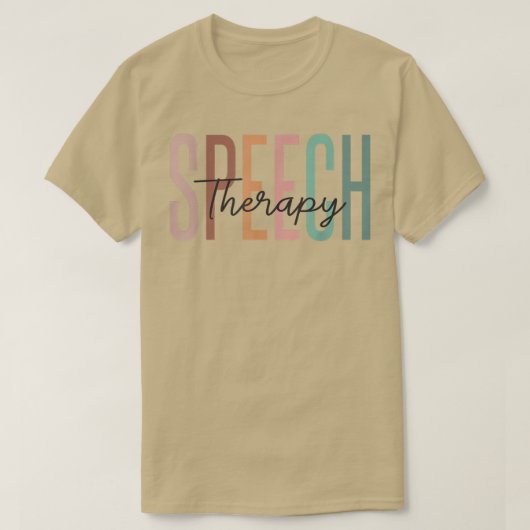 Speech Therapy Speech Language Patholoog Therapi T-shirt (Design voorkant)