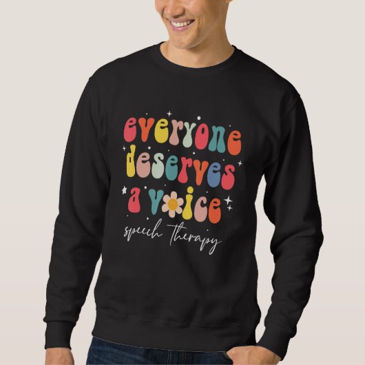 Speech Therapy Speech Language Patholoog Therapi Trui (Voorkant)