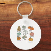 Speech Therapy Squad Pumpkin Herfst Halloween Beda Sleutelhanger (Voorkant)