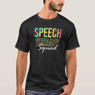 Speech Therapy Squad Tie Dye Back To School waarde T-shirt