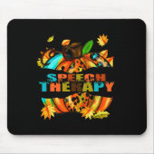 Speech Therapy Thankful Grateful Blessed Autumn Fa Muismat (Voorkant)