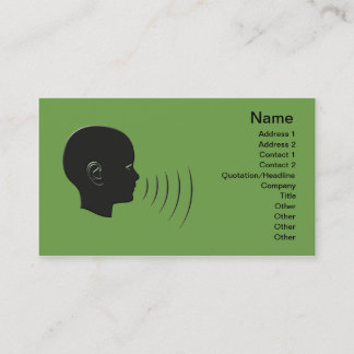 Speech Therapy Visitekaartje