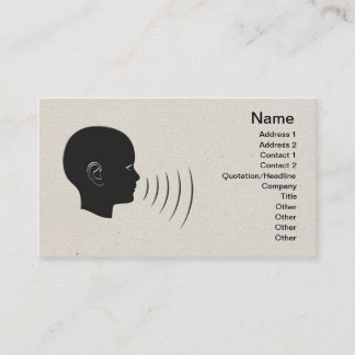 Speech Therapy Visitekaartje