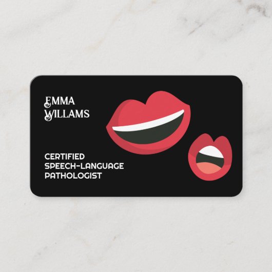 Speech Therapy Visitekaartje (Voorkant)