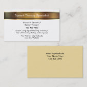 Speech Therapy Visitekaartjes (Voorkant / Achterkant)