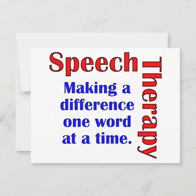 Speech Thereapy (Voorkant)