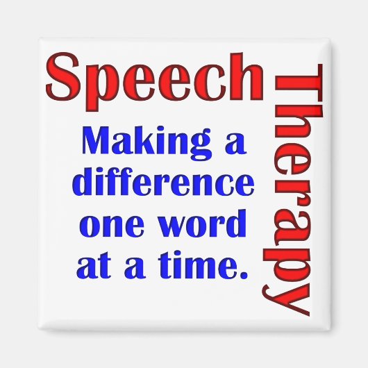 Speech Thereapy Magneet (Voorkant)