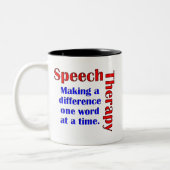 Speech Thereapy Tweekleurige Koffiemok (Links)