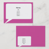 Speechbox - Chubby Visitekaartje (Voorkant / Achterkant)