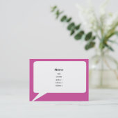 Speechbox - Chubby Visitekaartje (Staand voorkant)