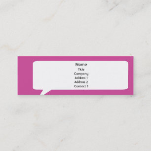 Speechbox - Skinny Mini Visitekaartje