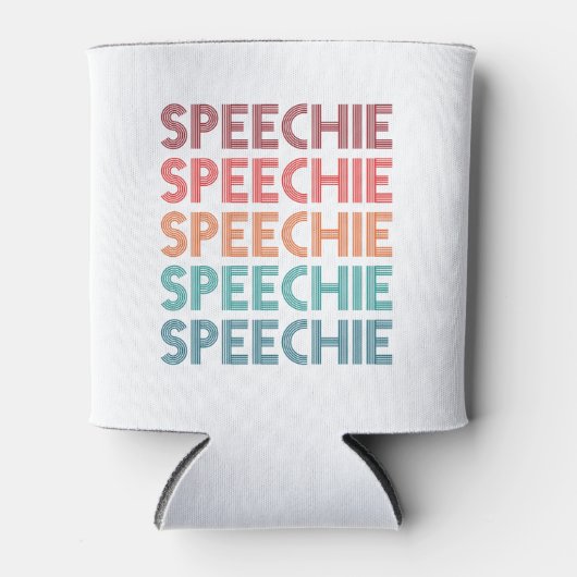 Speechie Retro Speech Patholoog SLP Blikjeskoeler (Voorkant)