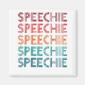 Speechie Retro Speech Patholoog SLP Magneet (Voorkant)