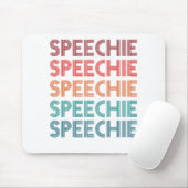 Speechie Retro Speech Patholoog SLP Muismat (Met muis)