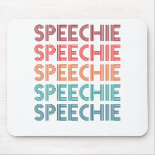 Speechie Retro Speech Patholoog SLP Muismat
