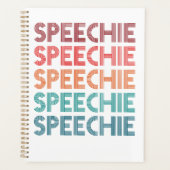 Speechie Retro Speech Patholoog SLP Planner (Voorkant)