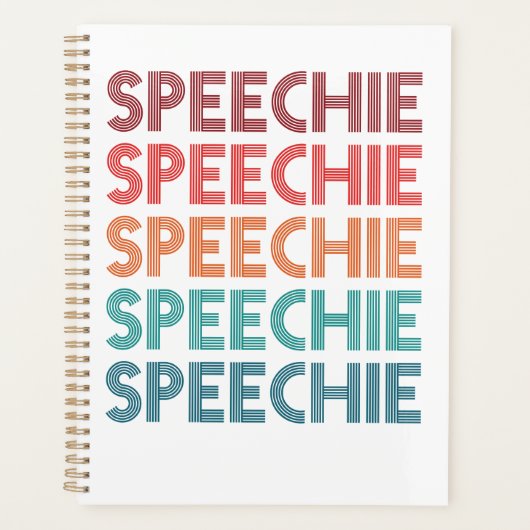 Speechie Retro Speech Patholoog SLP Planner (Voorkant)