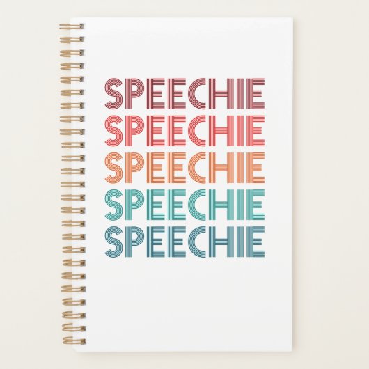 Speechie Retro Speech Patholoog SLP Planner (Voorkant)