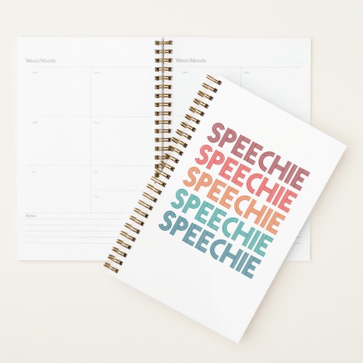 Speechie Retro Speech Patholoog SLP Planner (Display)