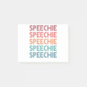 Speechie Retro Speech Patholoog SLP Post-it® Notes (Voorkant)