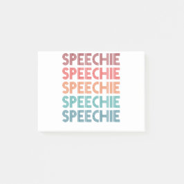 Speechie Retro Speech Patholoog SLP Post-it® Notes