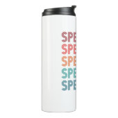 Speechie Retro Speech Patholoog SLP Thermosbeker (Gedraaid links)