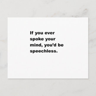 Speechless Briefkaart