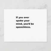 Speechless Briefkaart (Voorkant)