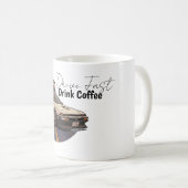 Speed and Coffee Car Enthusiast Mug Koffiemok (Voorkant rechts)