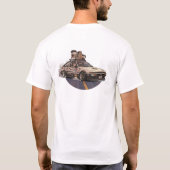 Speed and Coffee Car Enthusiast  T-shirt (Achterkant)
