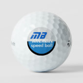 Speed Blue Golf Ball Golfballen (Voorkant)