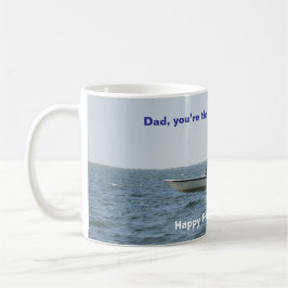 Speed Boat Captain Vaderdag Dad Coffee Mok