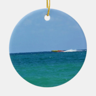 Speed Boat, Fort Lauderdale, Florida Keramisch Ornament