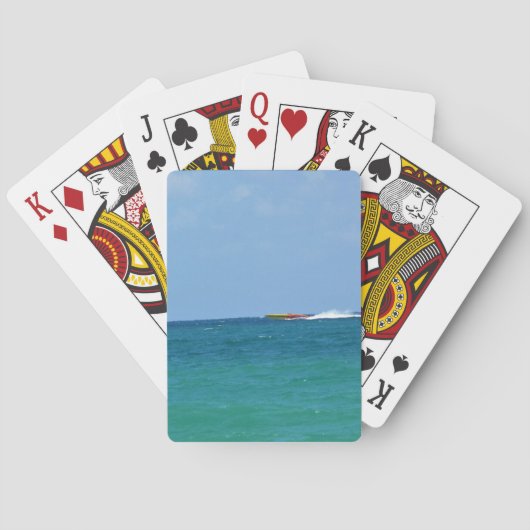 Speed Boat, Fort Lauderdale, Florida Pokerkaarten (Achterkant)